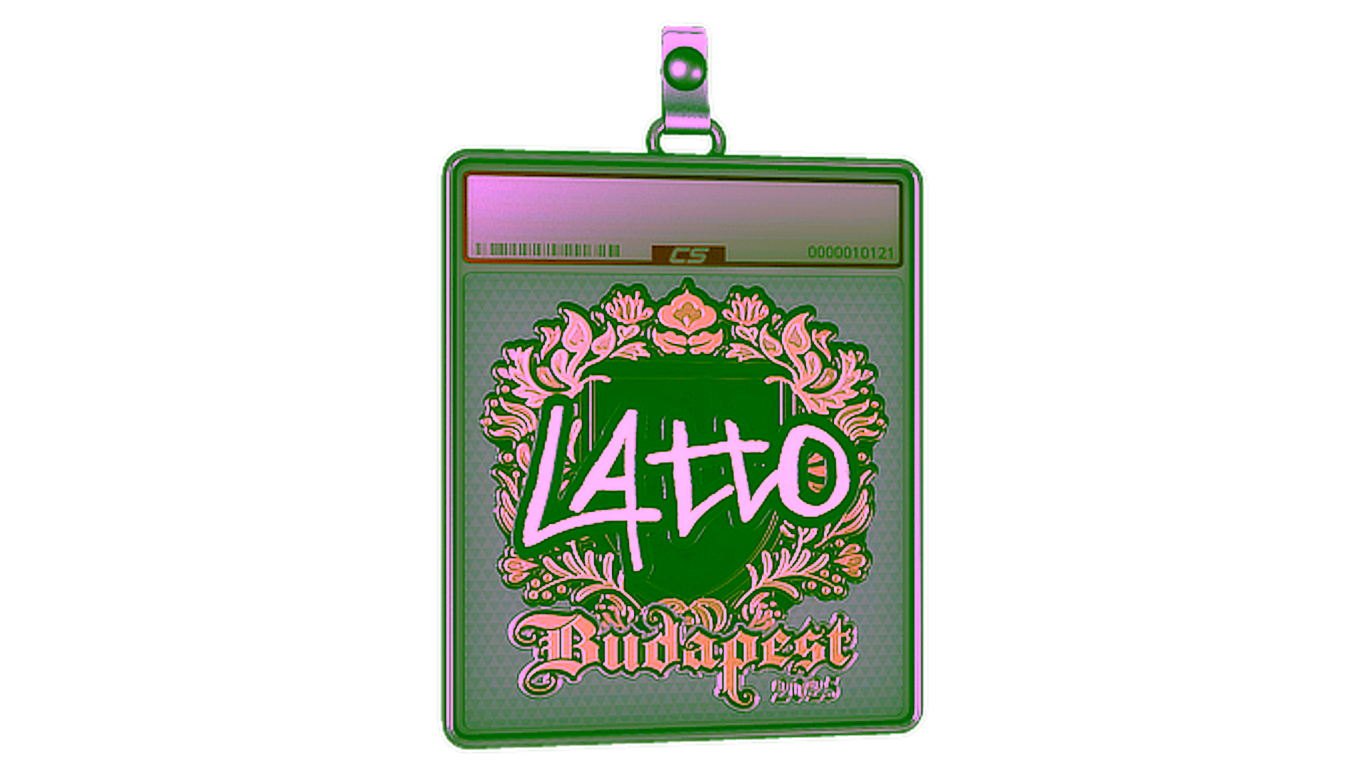 Mostrar para Sticker Slab | latto (Gold) | Budapest 2025