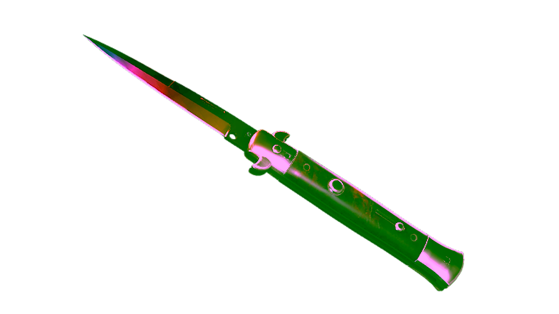 Display for ★ StatTrak™ Stiletto Knife | Fade (Factory New)