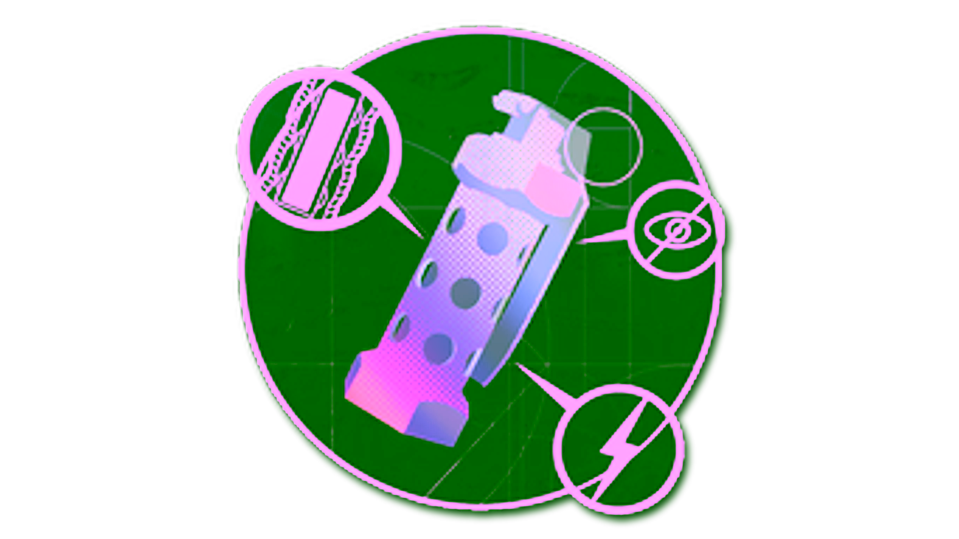 Display for Sticker | Flashblack (Holo)