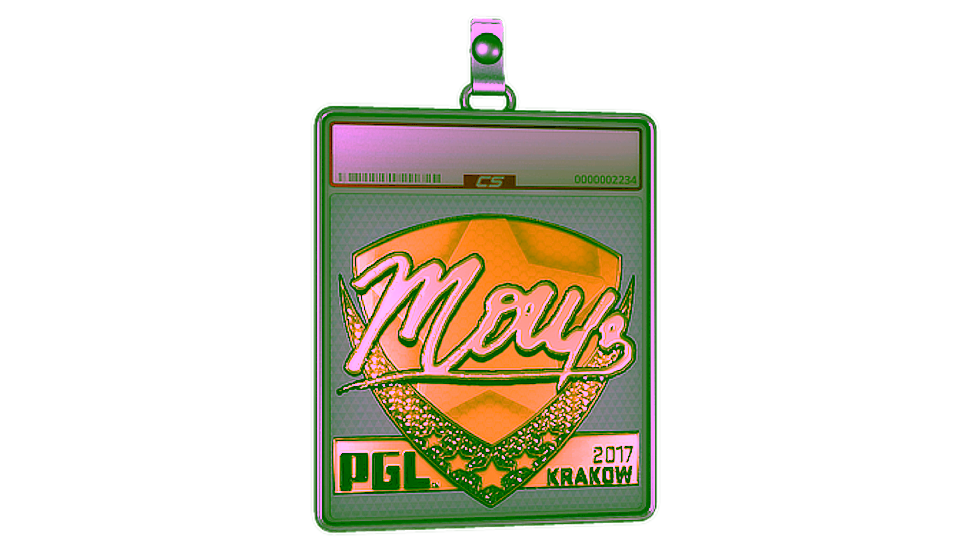 Display for Sticker Slab | mou (Gold) | Krakow 2017