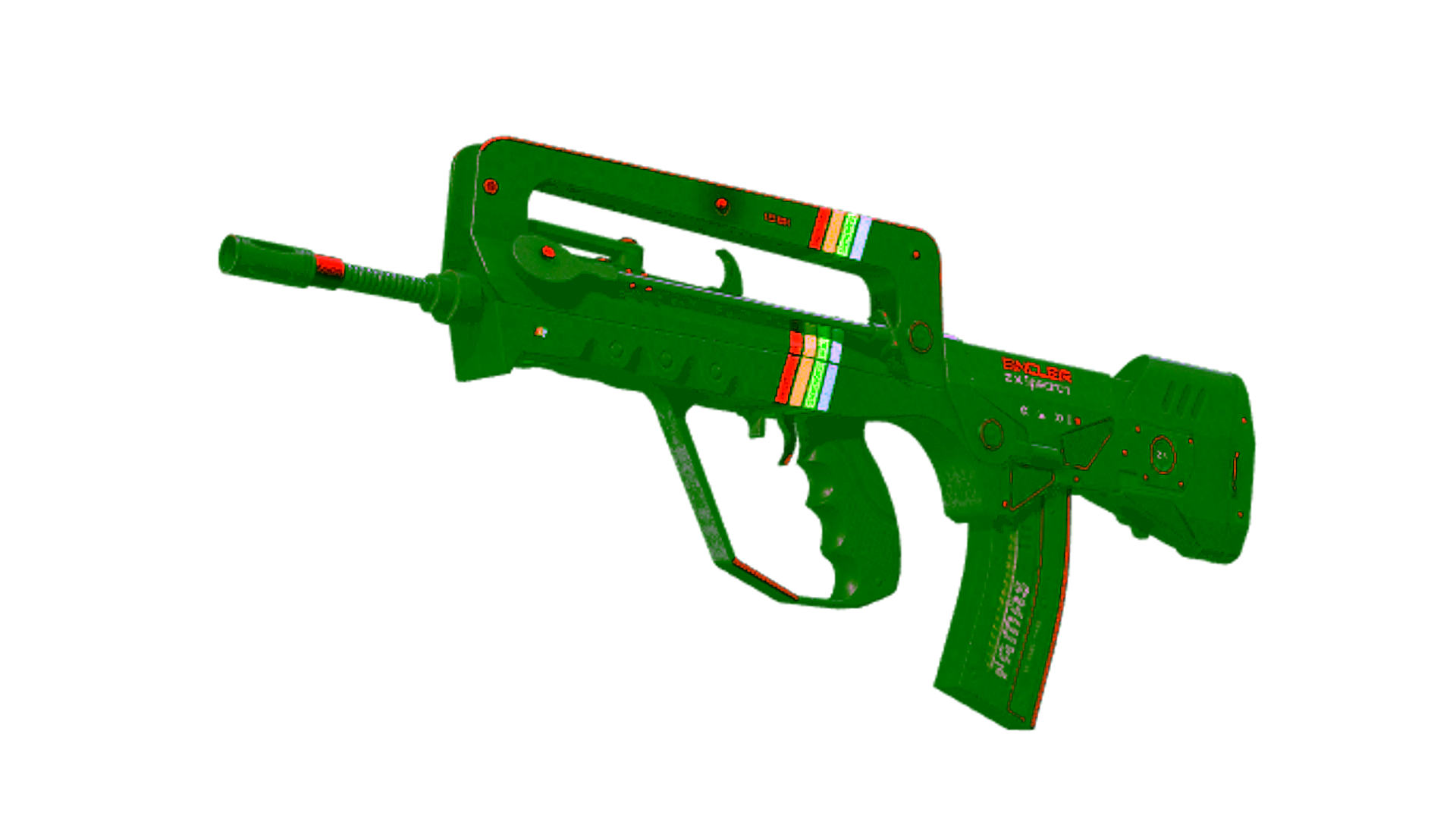 Display for StatTrak™ FAMAS | ZX Spectron (Battle-Scarred)