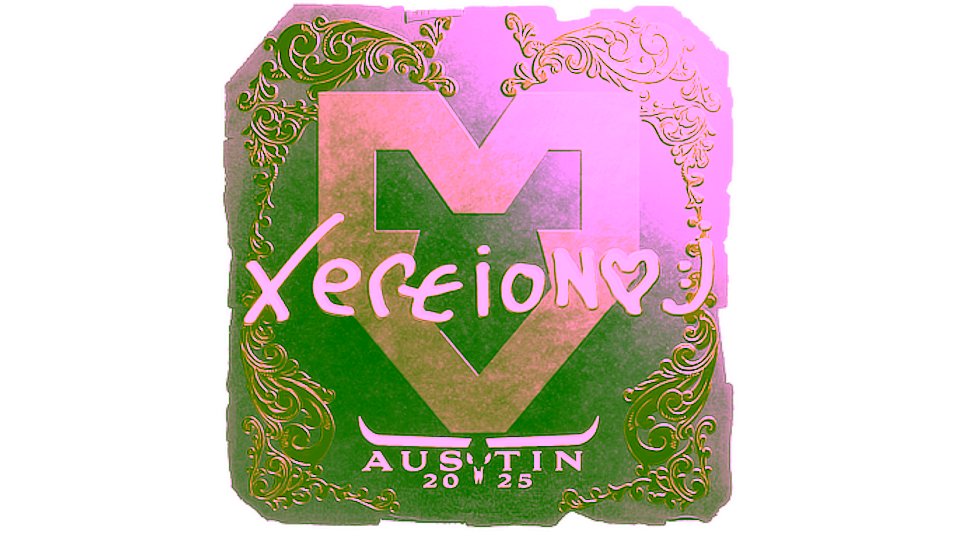 Display for Sticker | xertioN (Gold) | Austin 2025