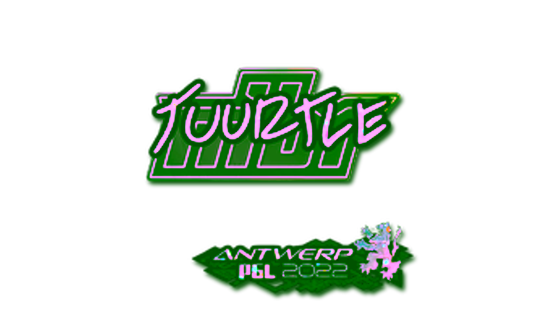 Display for Sticker | Tuurtle (Glitter) | Antwerp 2022