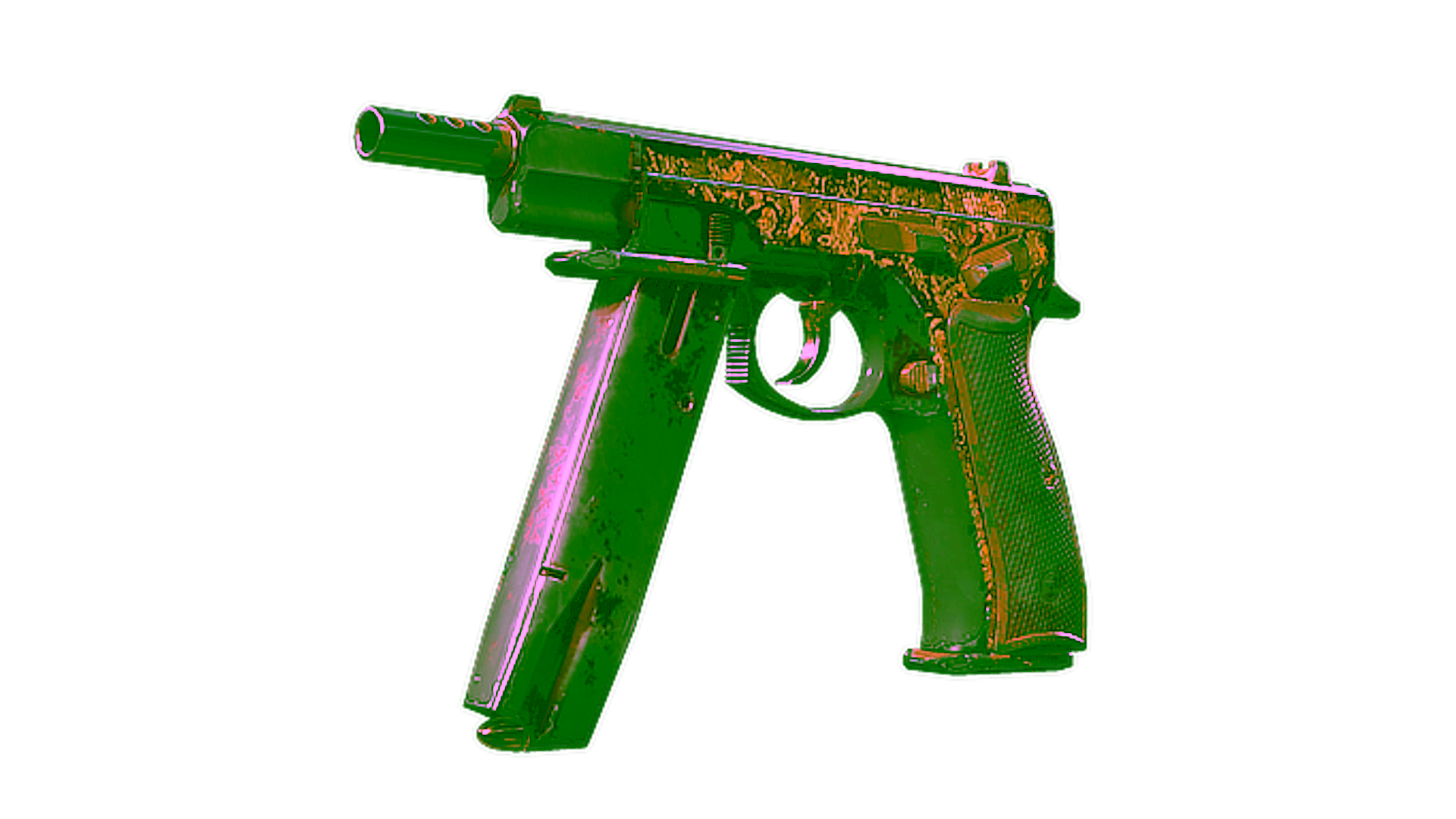 Display for CZ75-Auto | Honey Paisley (Battle-Scarred)