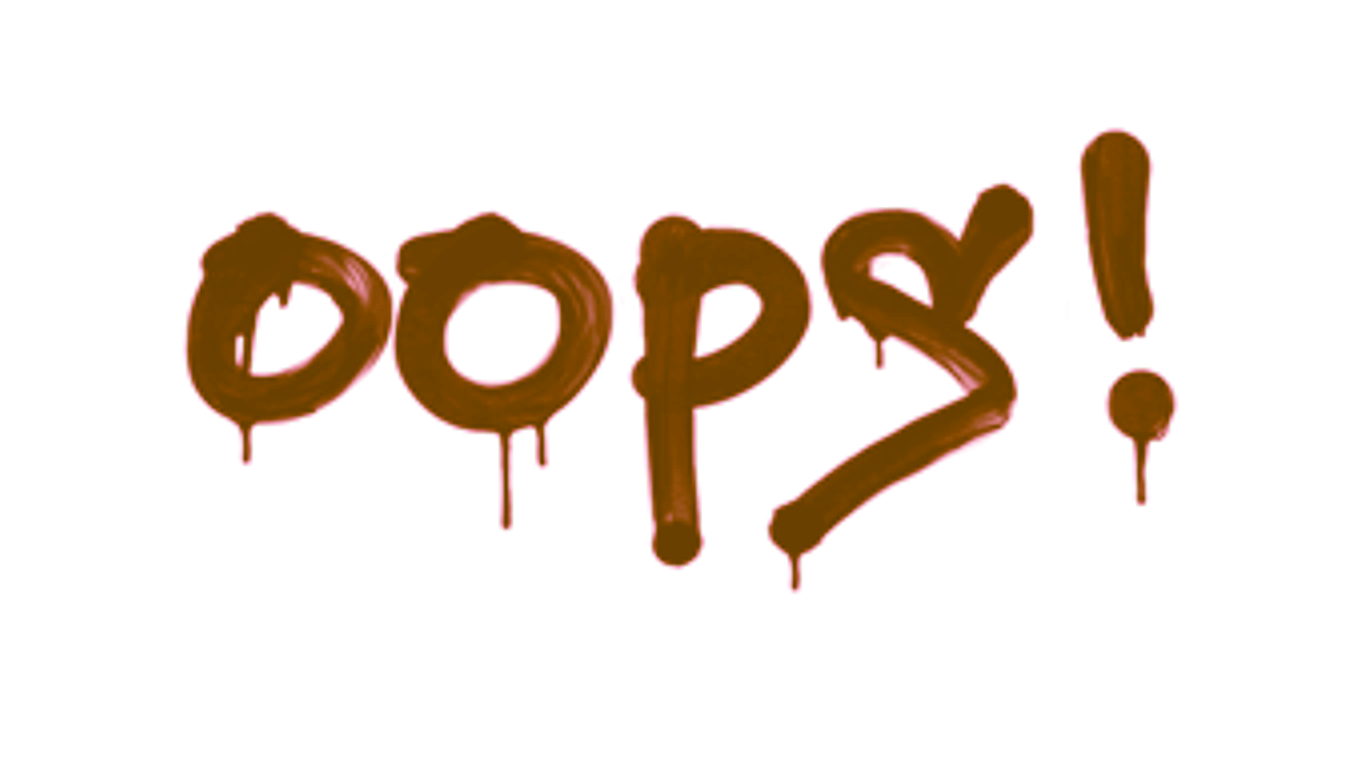 Display for Sealed Graffiti | Oops (Blood Red)