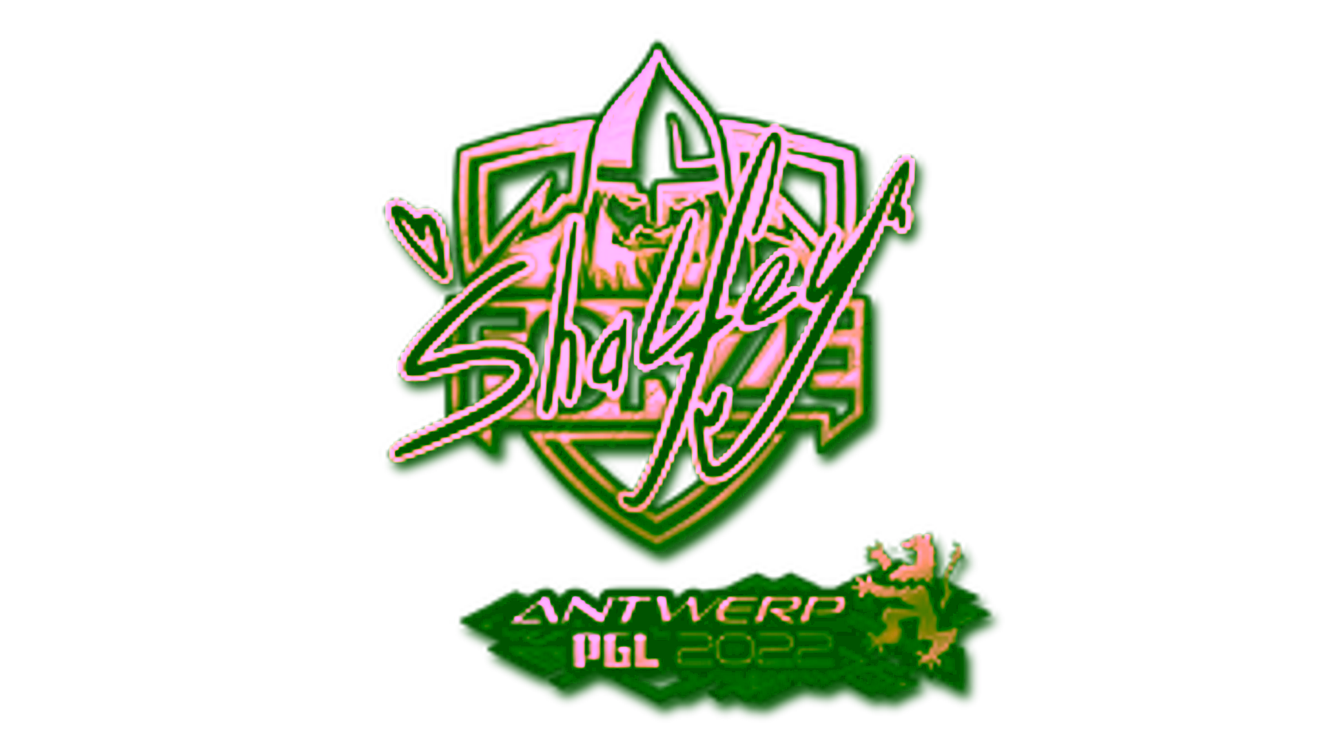 Display for Sticker | shalfey (Gold) | Antwerp 2022