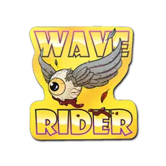 Sticker Fools Gold Wave Rider