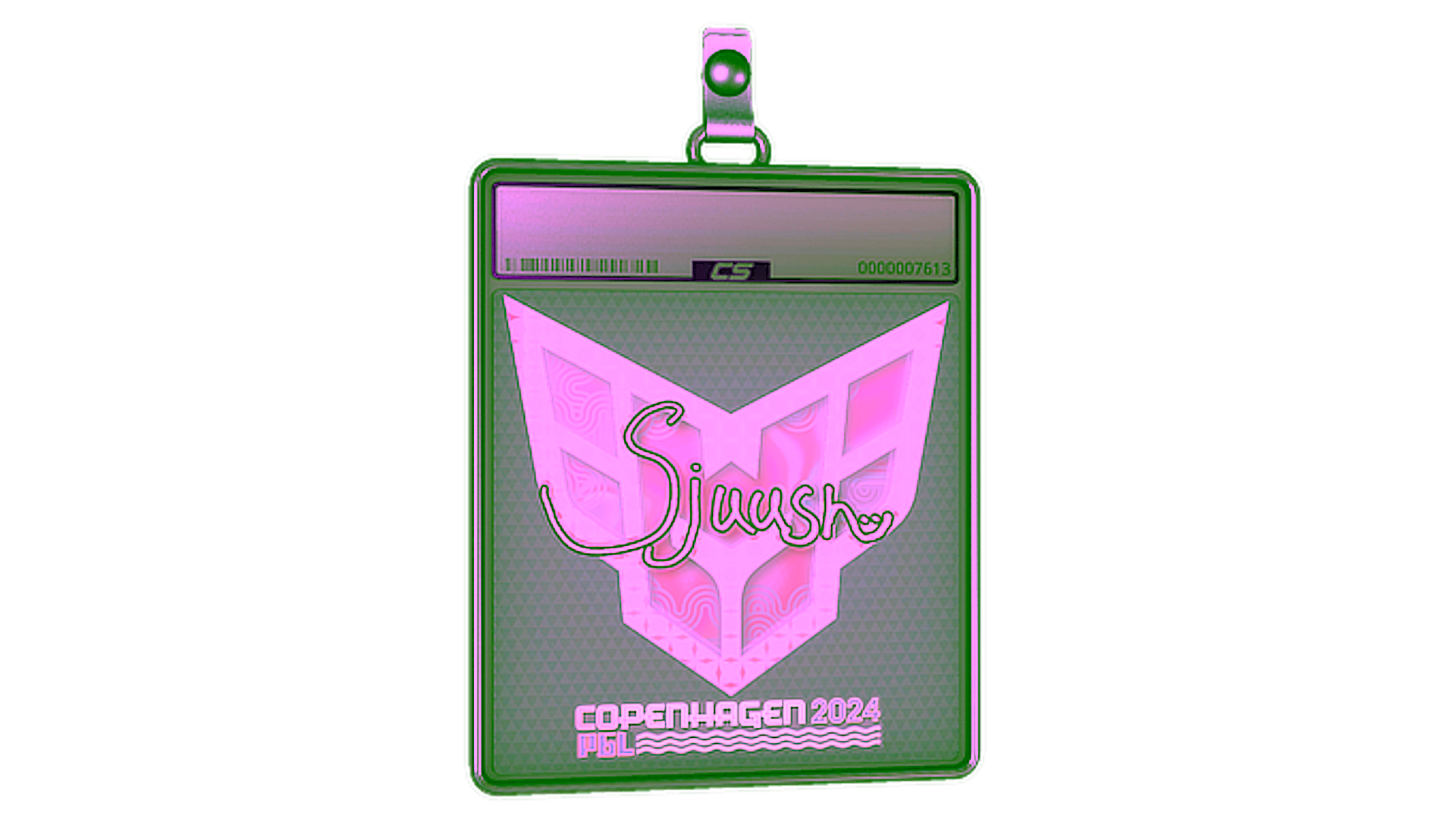 Display for Sticker Slab | sjuush (Holo) | Copenhagen 2024
