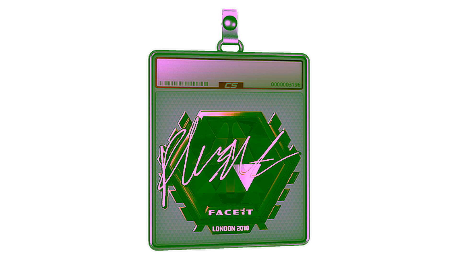 Display for Sticker Slab | flusha (Gold) | London 2018