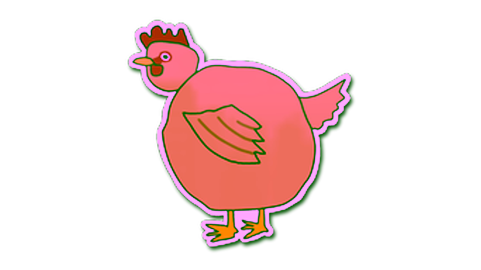 Anzeige für Sticker | Poorly Drawn Chicken