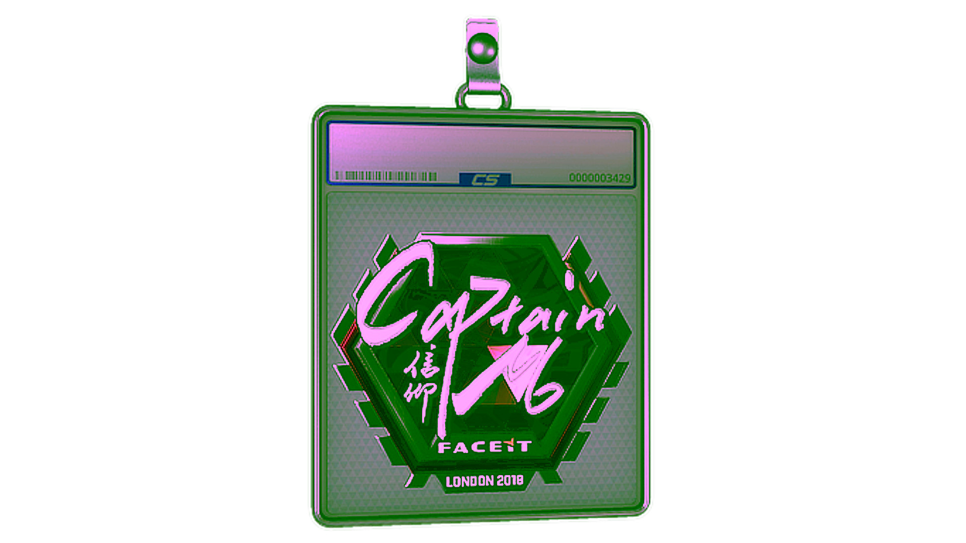 Exibição para Sticker Slab | captainMo (Foil) | London 2018