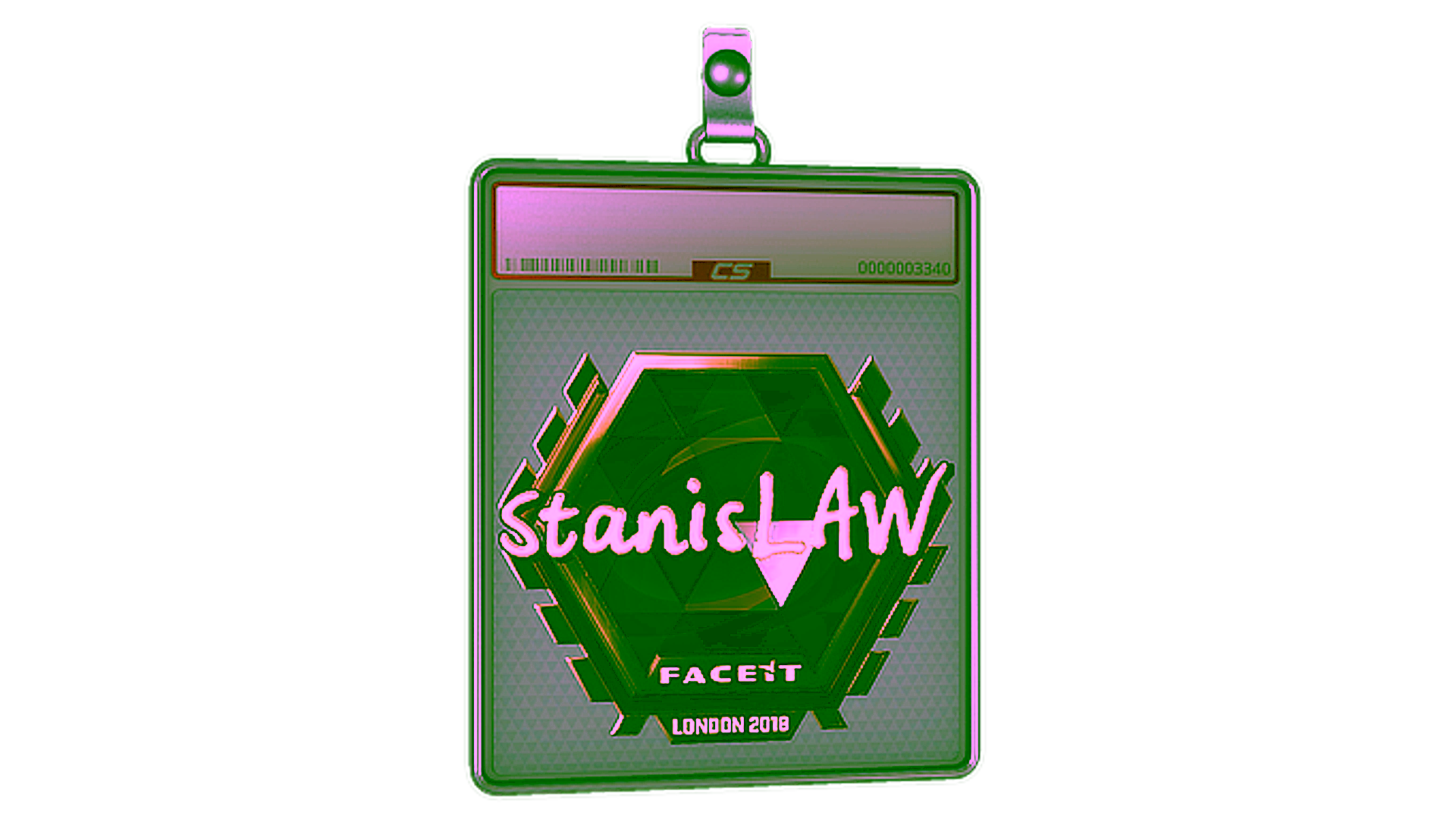 Display for Sticker Slab | stanislaw (Gold) | London 2018