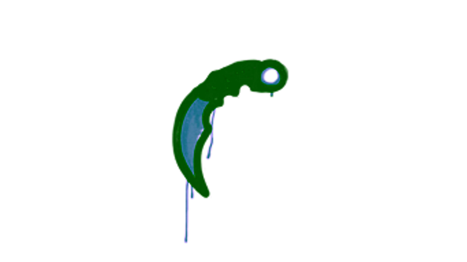 Display for Sealed Graffiti | Karambit (SWAT Blue)