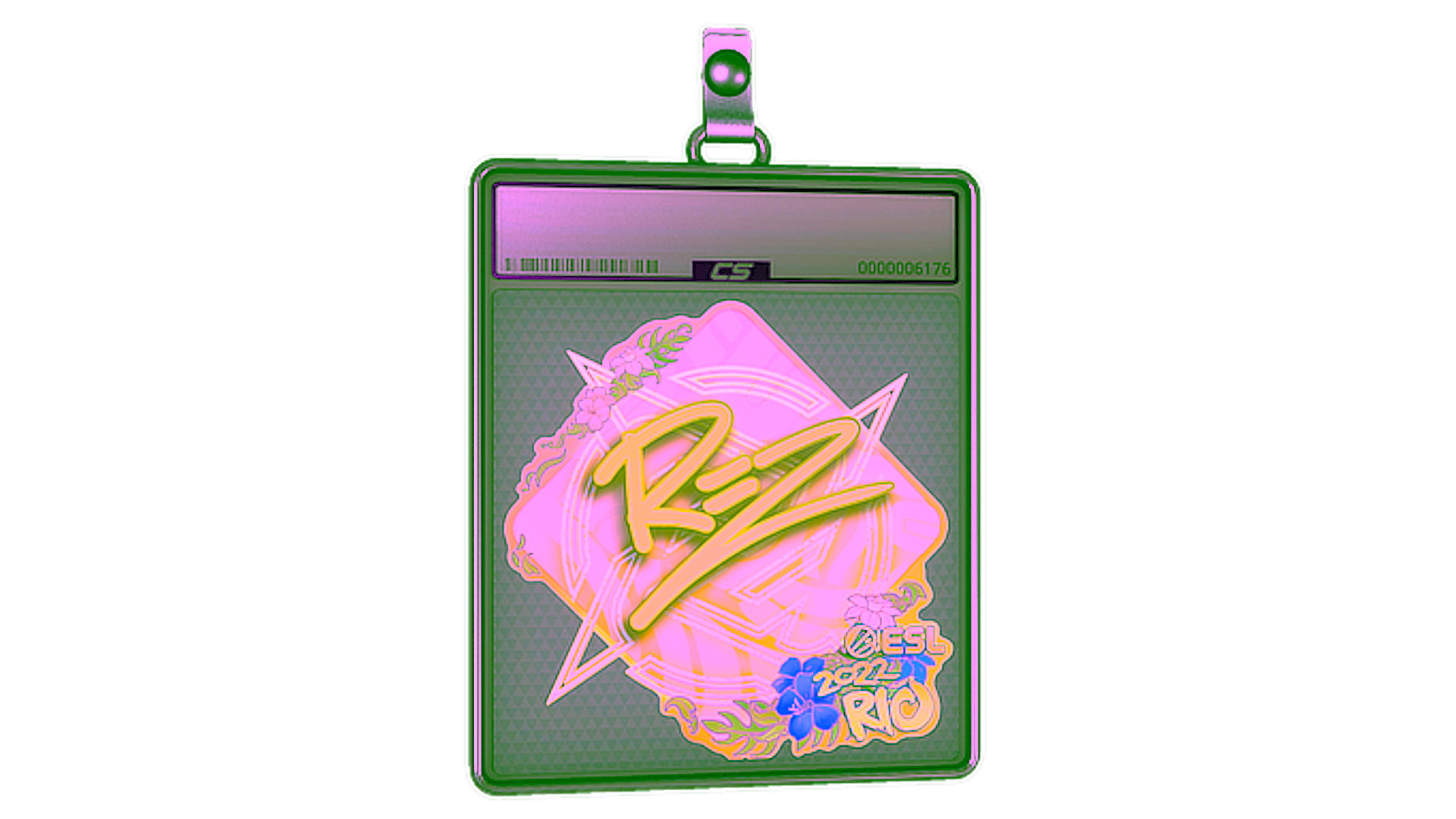 Anzeige für Sticker Slab | REZ (Holo) | Rio 2022