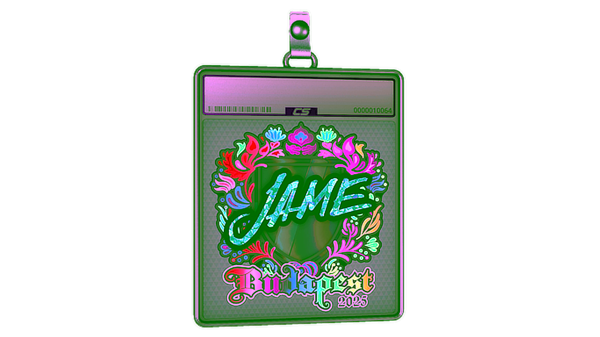 Affichage pour Sticker Slab | Jame (Holo) | Budapest 2025