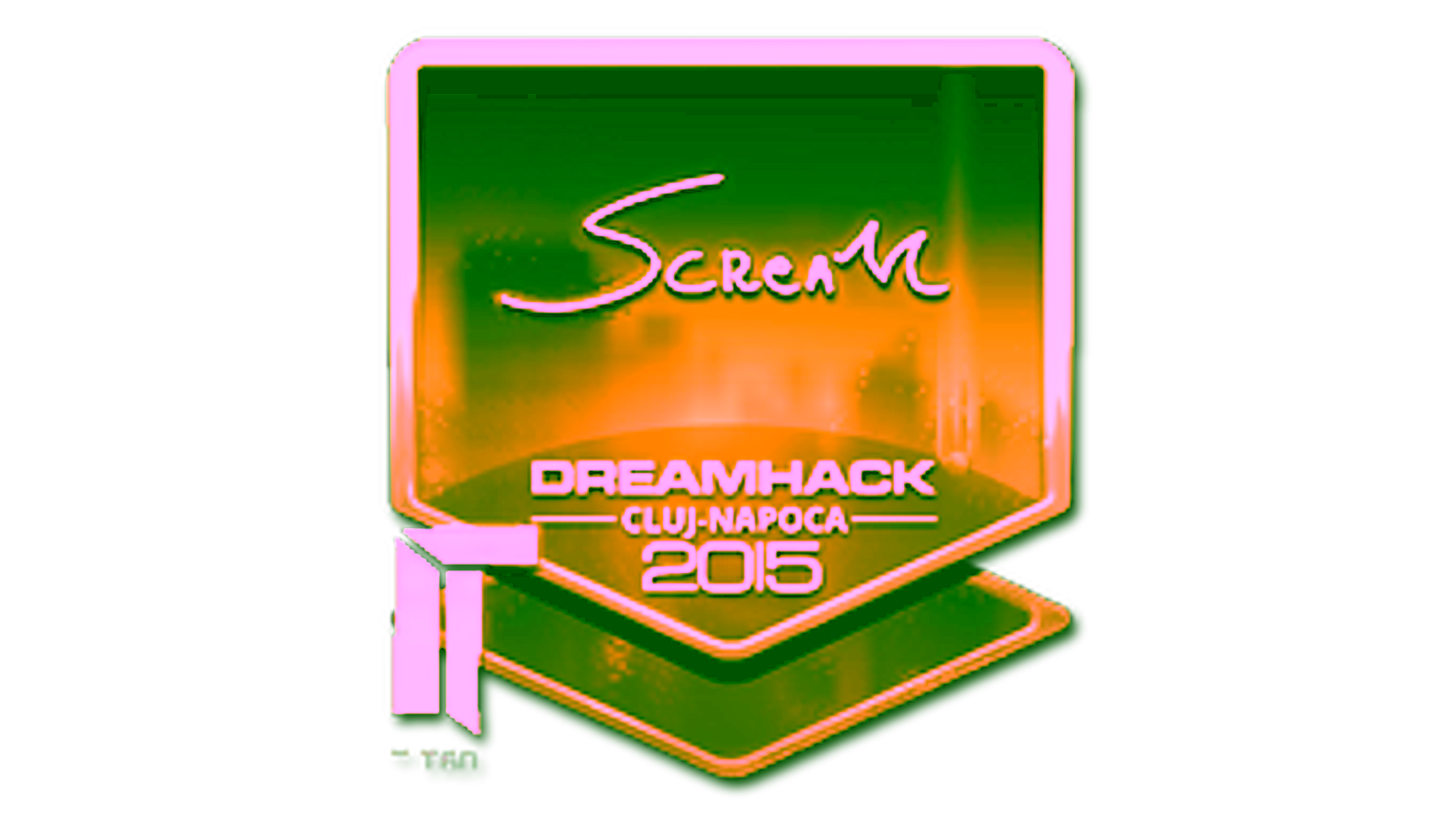 Rodyti Sticker | ScreaM (Gold) | Cluj-Napoca 2015
