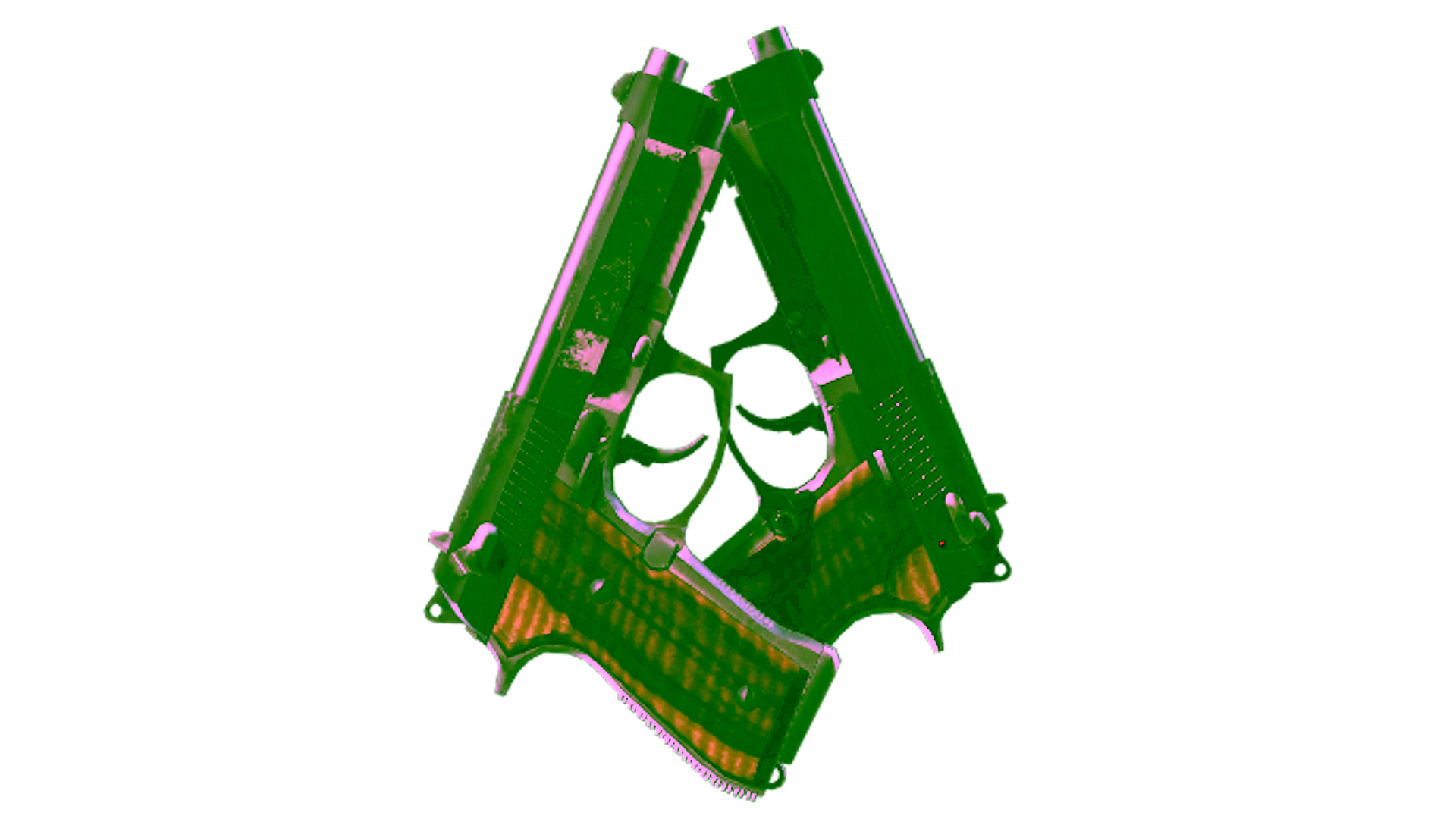 Display for StatTrak™ Dual Berettas | Black Limba (Field-Tested)