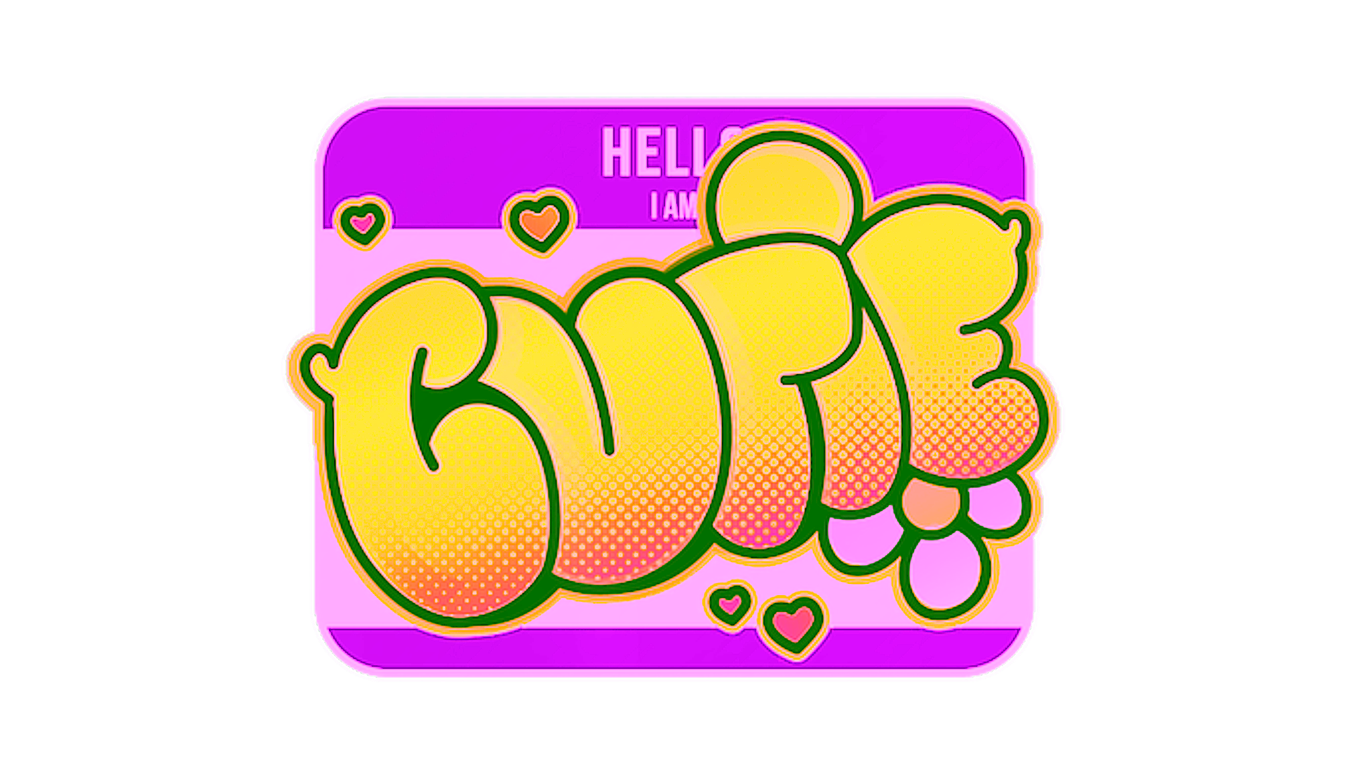 Display for Sticker | Cutie (Holo)