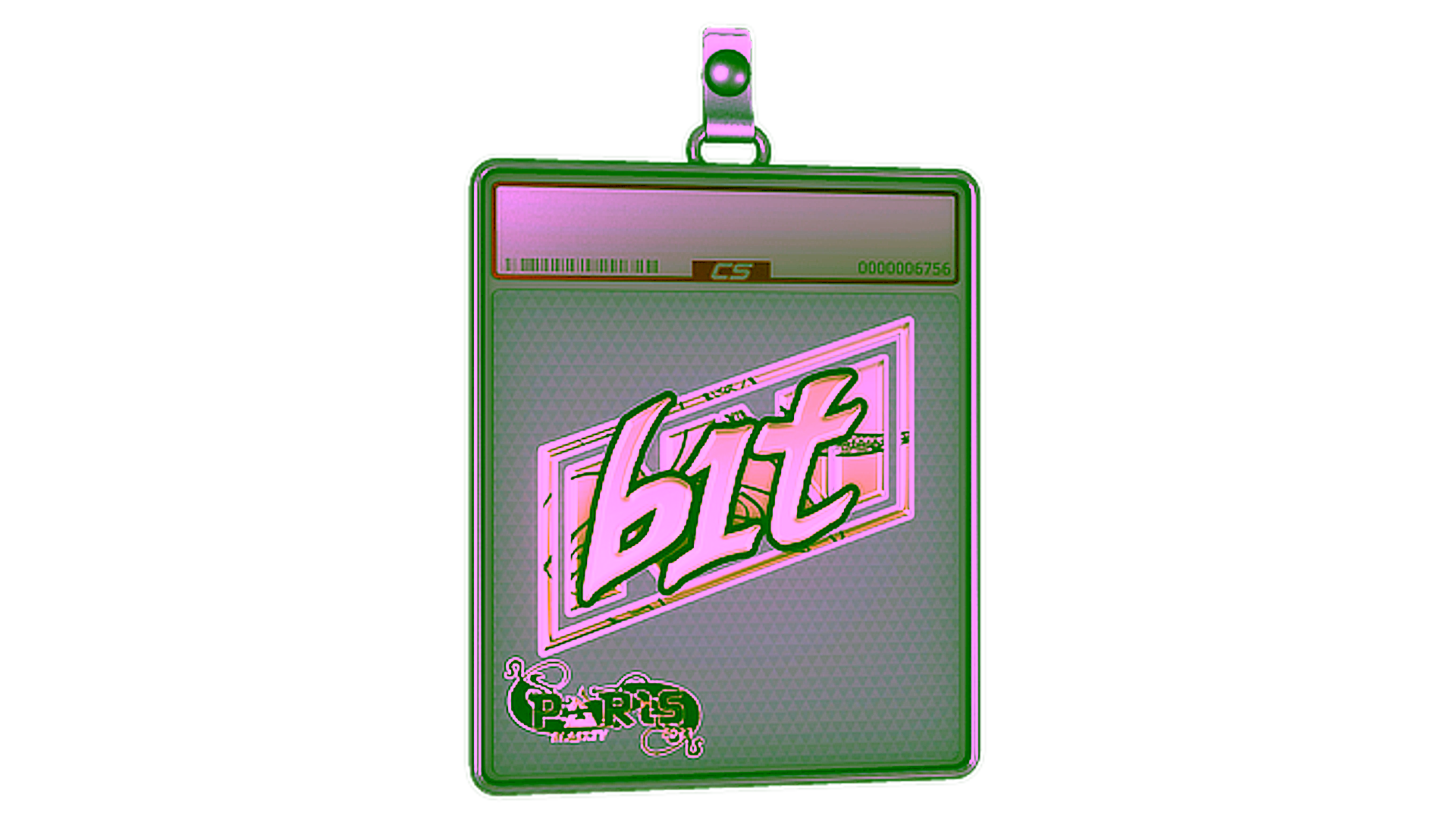 Affichage pour Sticker Slab | b1t (Gold) | Paris 2023