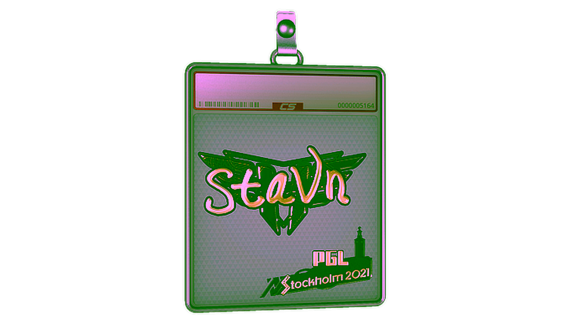 Display for Sticker Slab | stavn (Gold) | Stockholm 2021