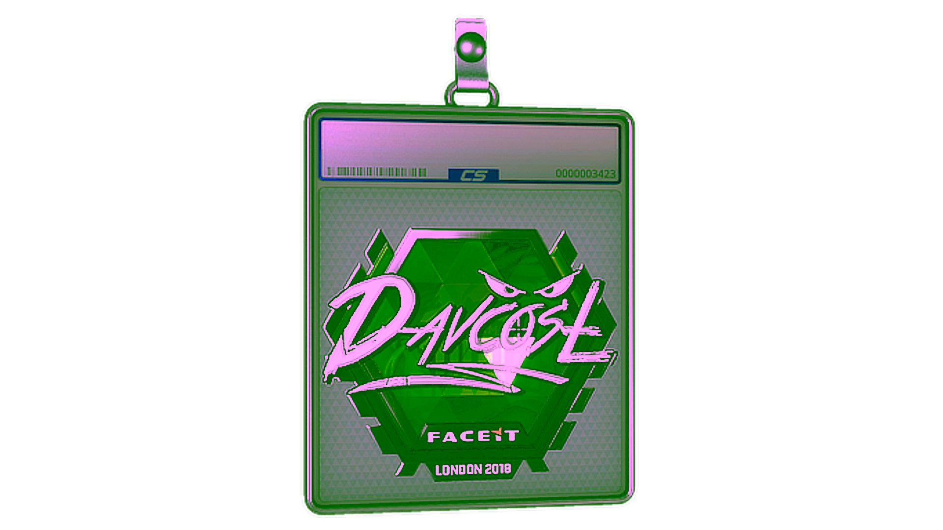 Display for Sticker Slab | DavCost (Foil) | London 2018