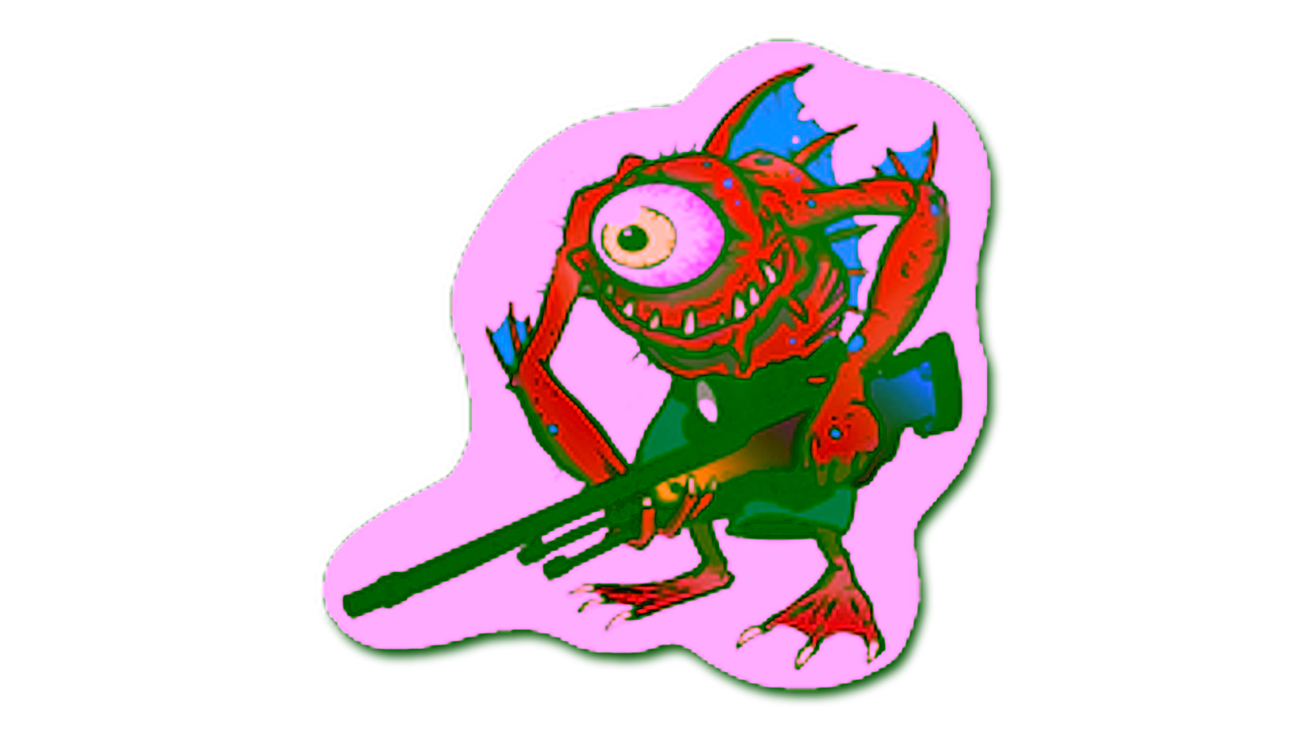 Display for Sticker | Red Cyclawps