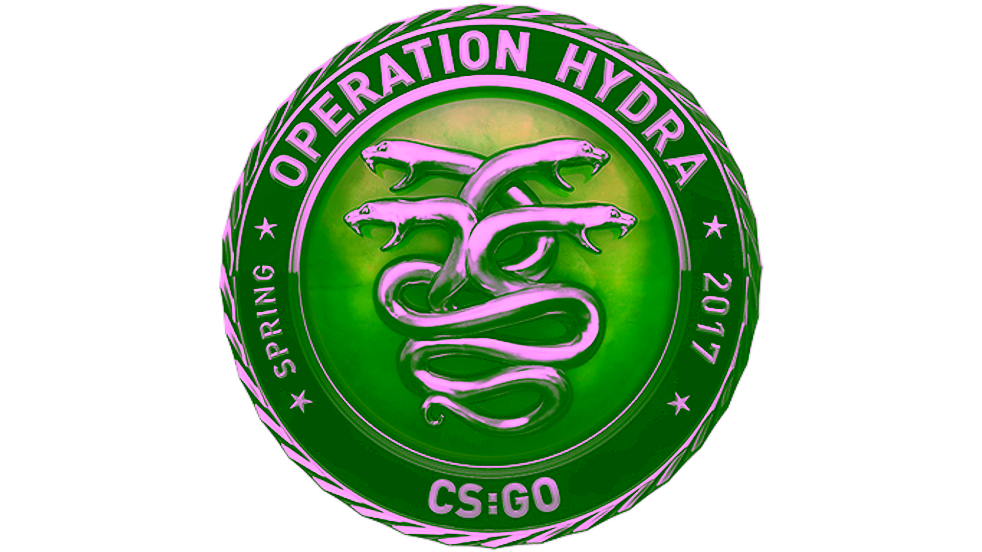 Display for Silver Operation Hydra Coin