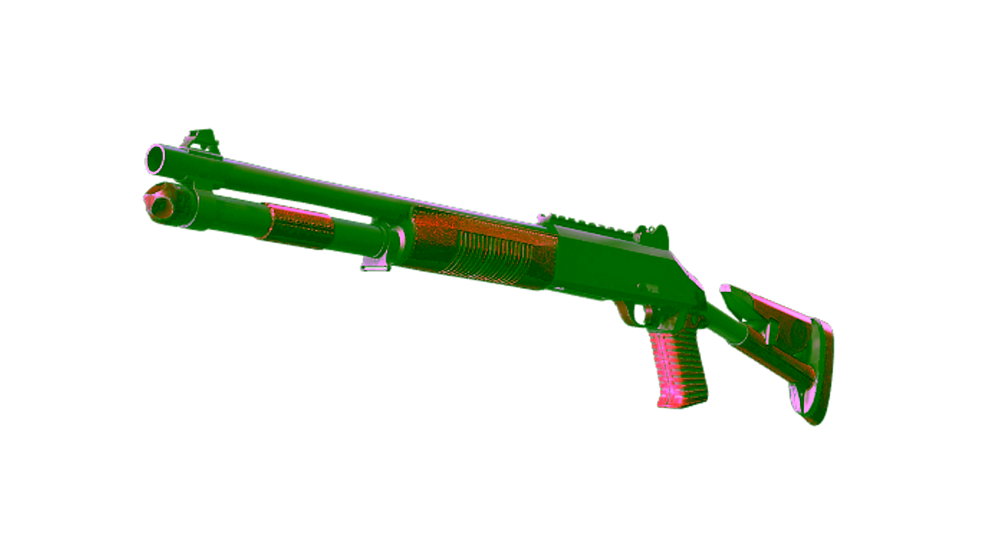 Display for XM1014 | Red Leather (Well-Worn)