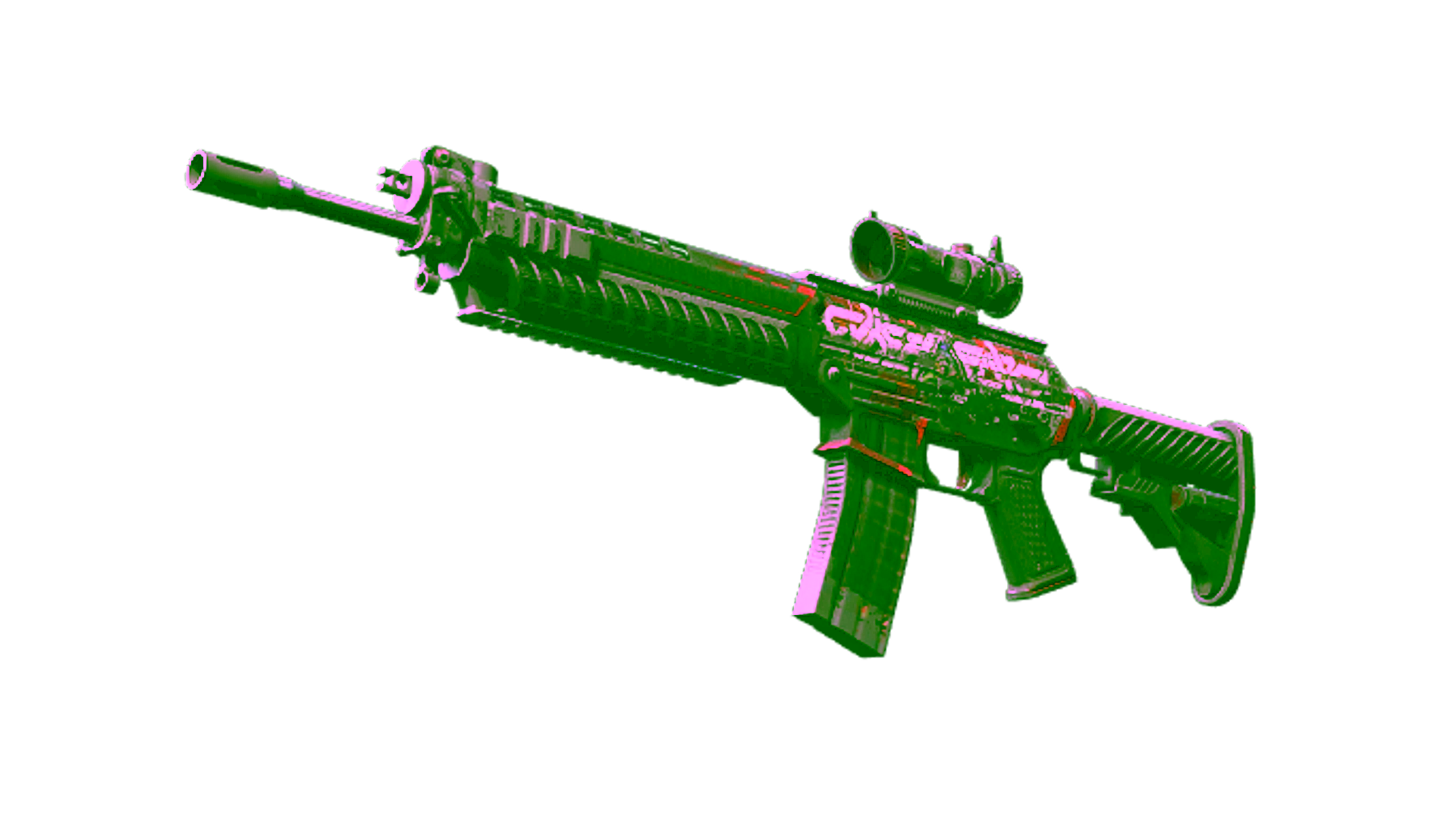 Display for StatTrak™ SG 553 | Cyberforce (Battle-Scarred)