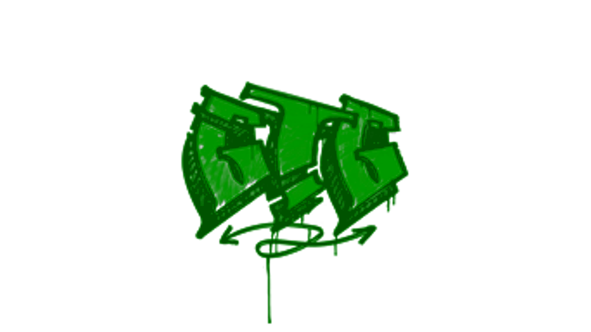 Display for Sealed Graffiti | GTG (Jungle Green)