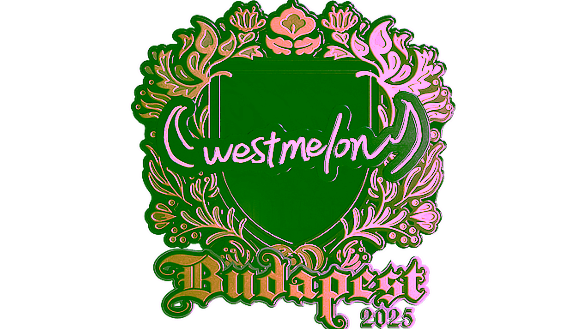 Visar för Sticker | westmelon (Gold) | Budapest 2025