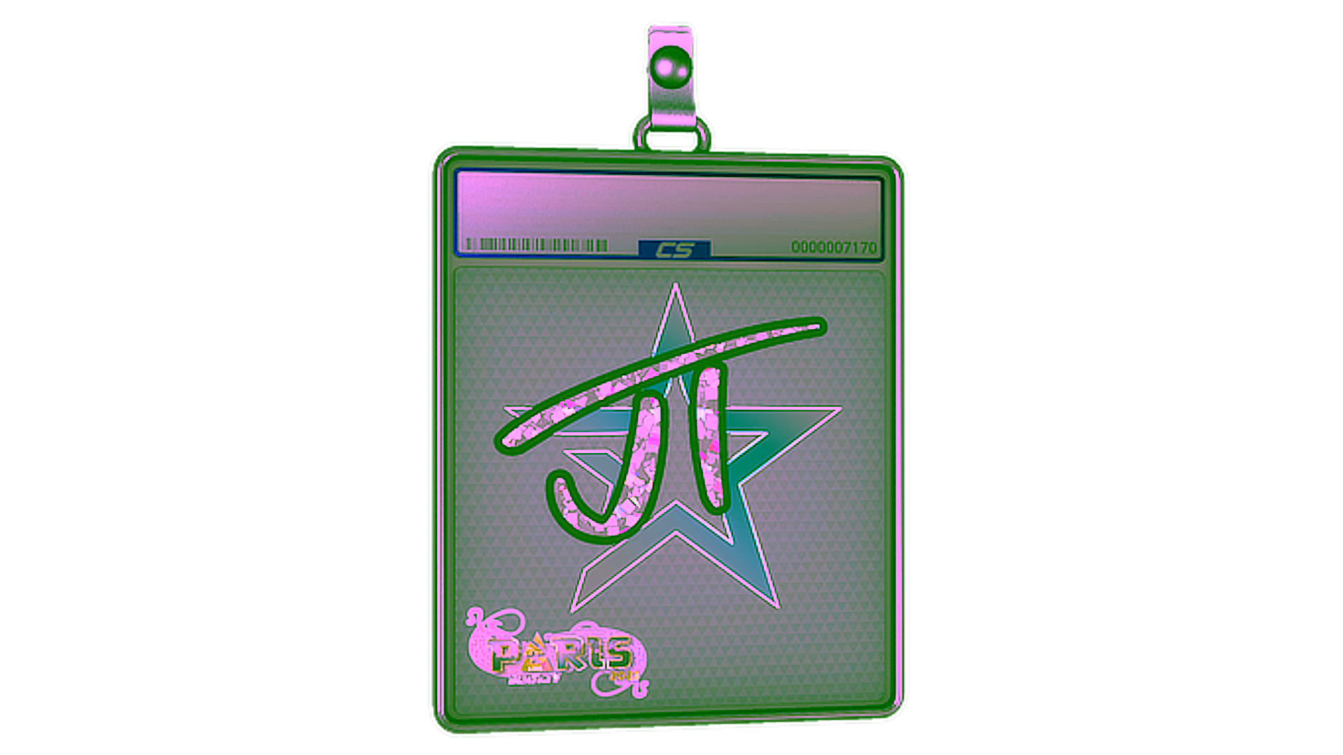 Affichage pour Sticker Slab | JT (Glitter) | Paris 2023