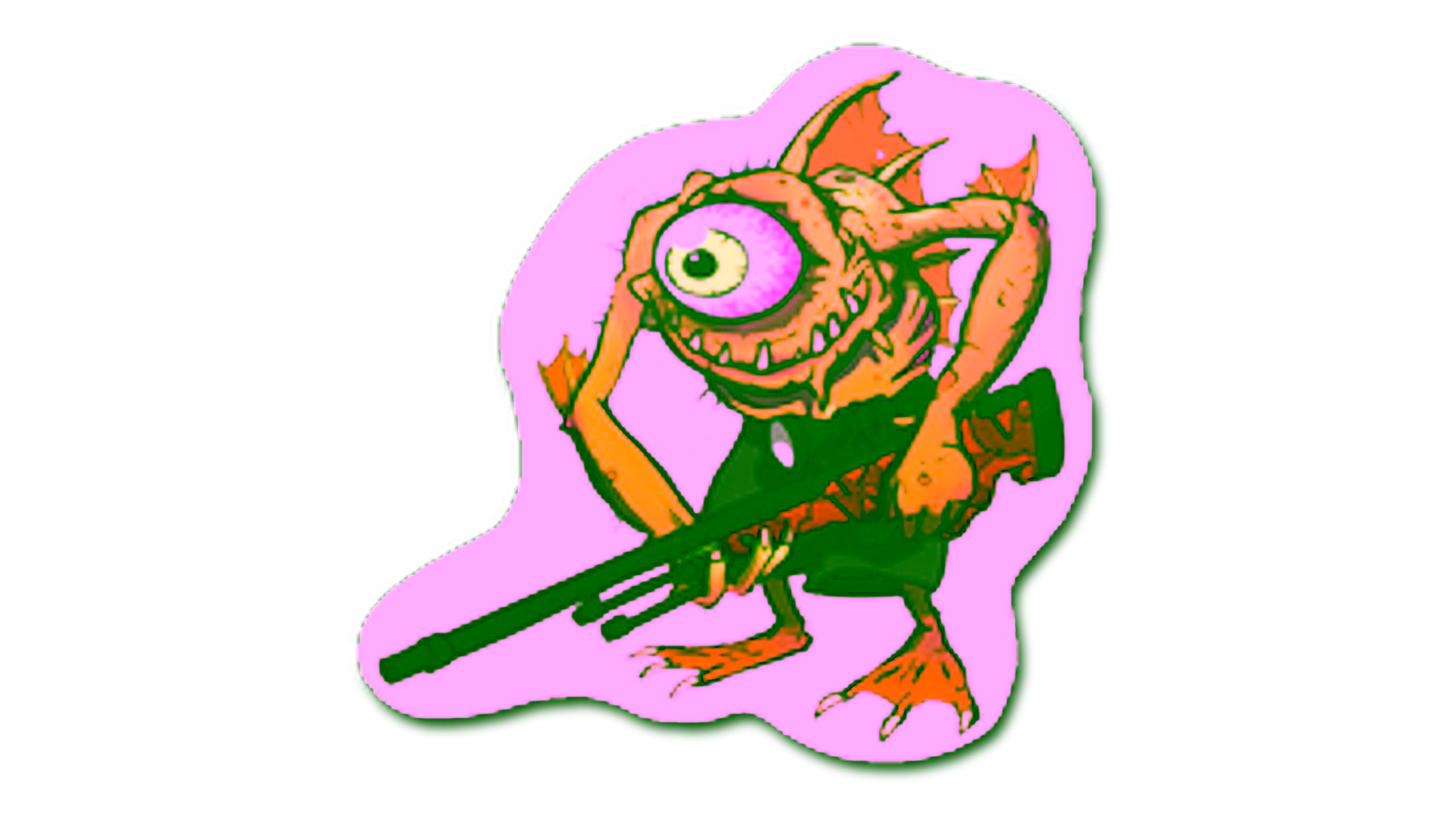 Display for Sticker | Yellow Cyclawps