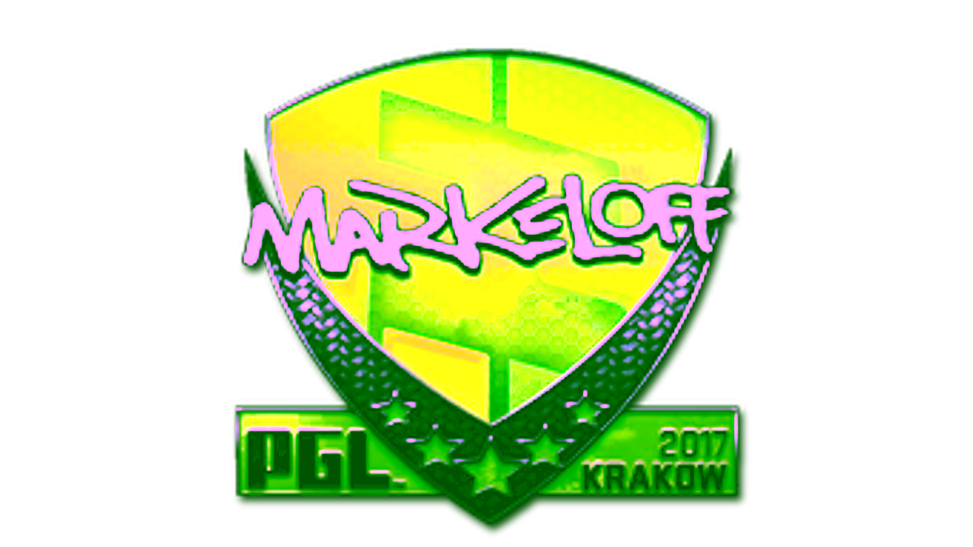 Display for Sticker | markeloff (Foil) | Krakow 2017