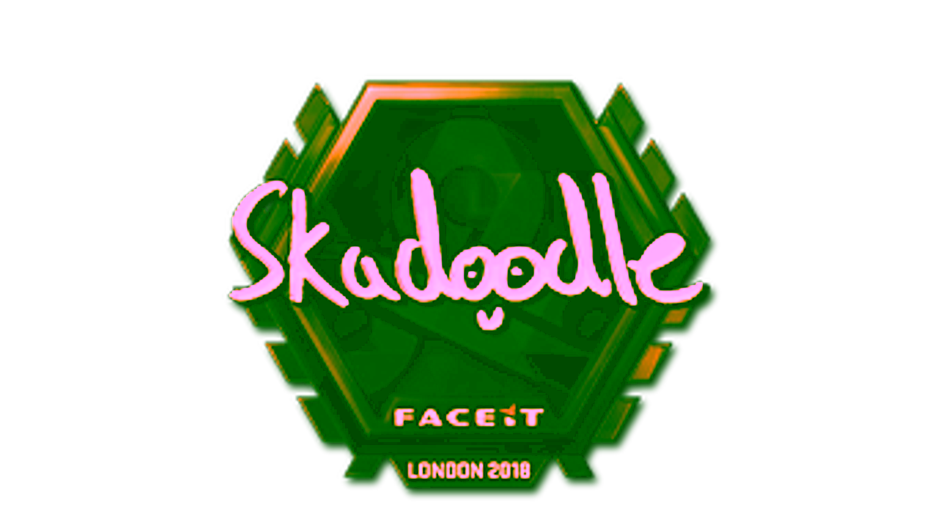 Display for Sticker | Skadoodle (Gold) | London 2018