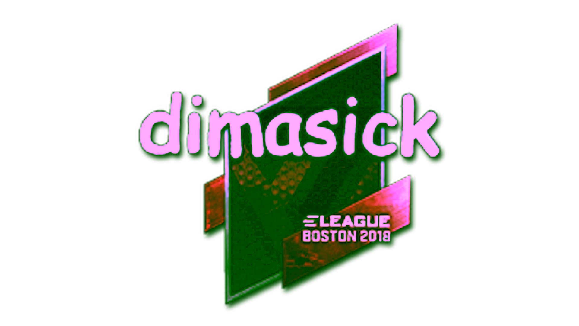 Visar för Sticker | dimasick (Foil) | Boston 2018