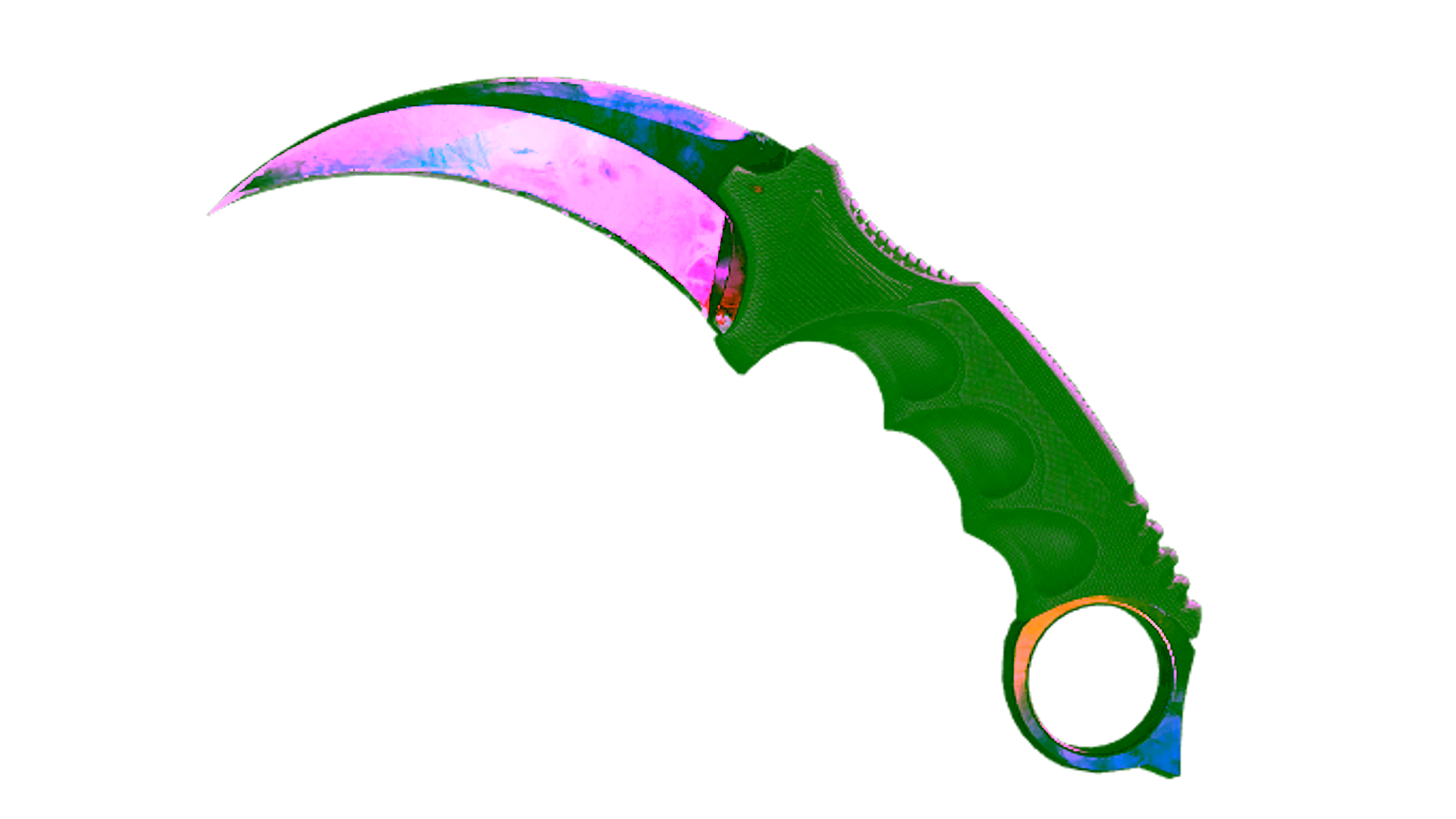 Display for ★ StatTrak™ Karambit | Marble Fade (Minimal Wear)