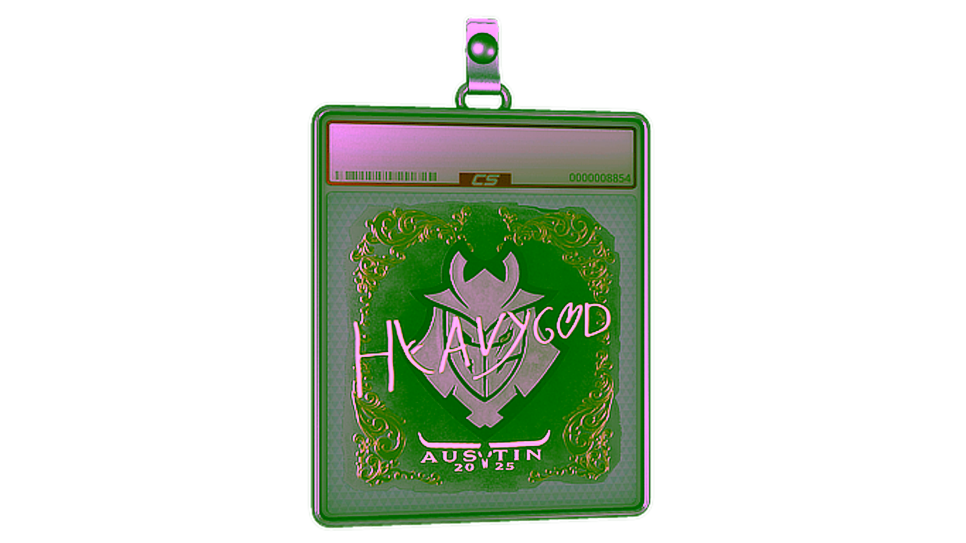 Display for Sticker Slab | Heavygod (Gold) | Austin 2025