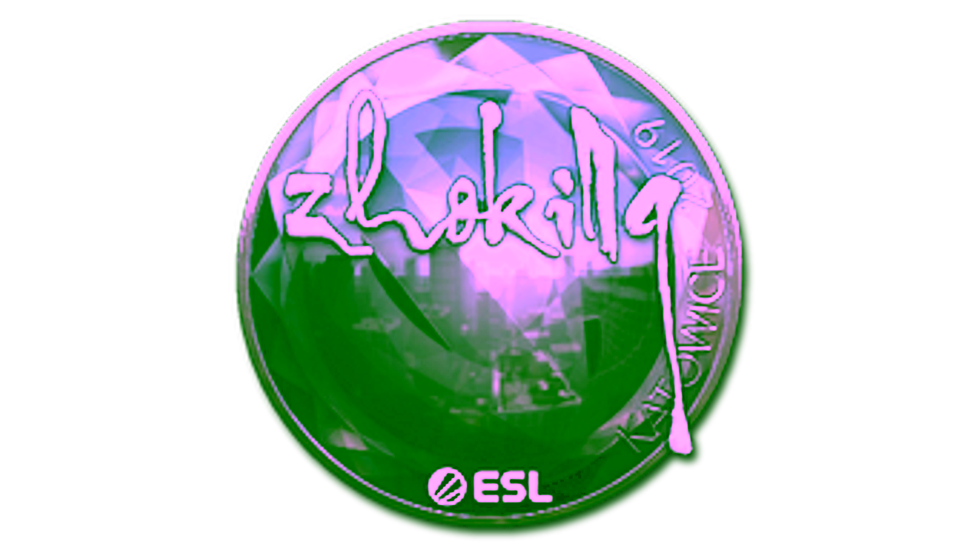 Sticker | zhokiNg (Foil) | Katowice 2019 için görüntü