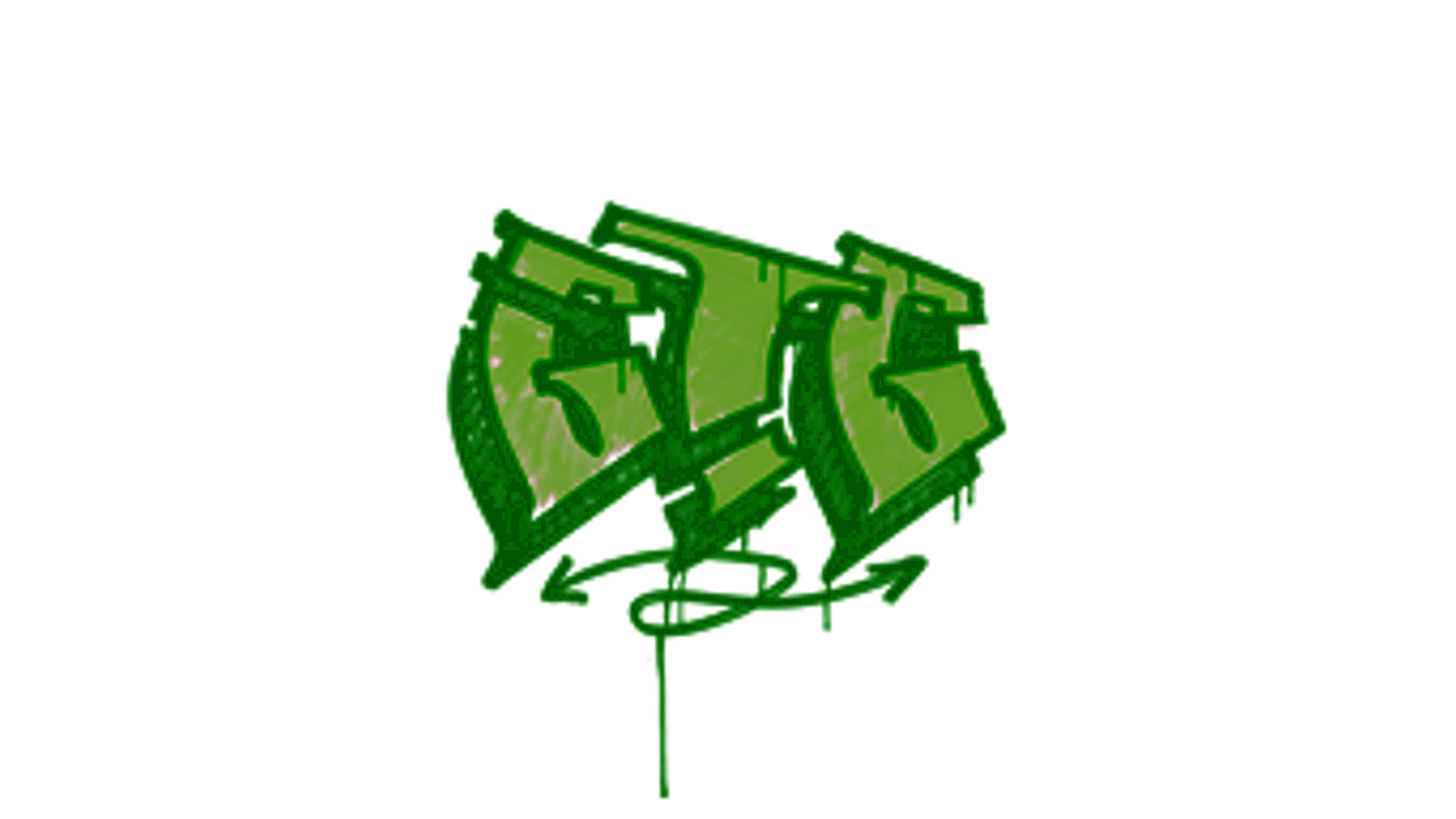 Display for Sealed Graffiti | GTG (Battle Green)