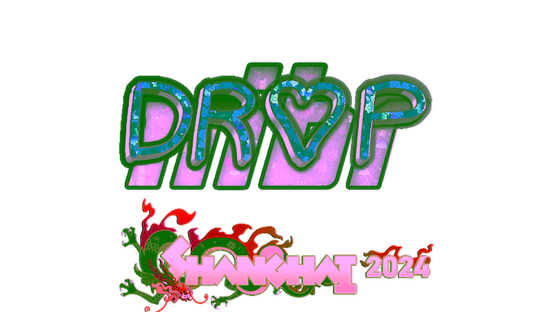 Sticker | drop (Glitter) | Shanghai 2024 için görüntü