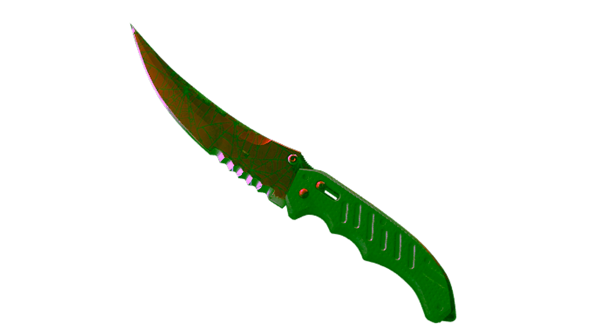 عرض لـ ★ StatTrak™ Flip Knife | Crimson Web (Well-Worn)