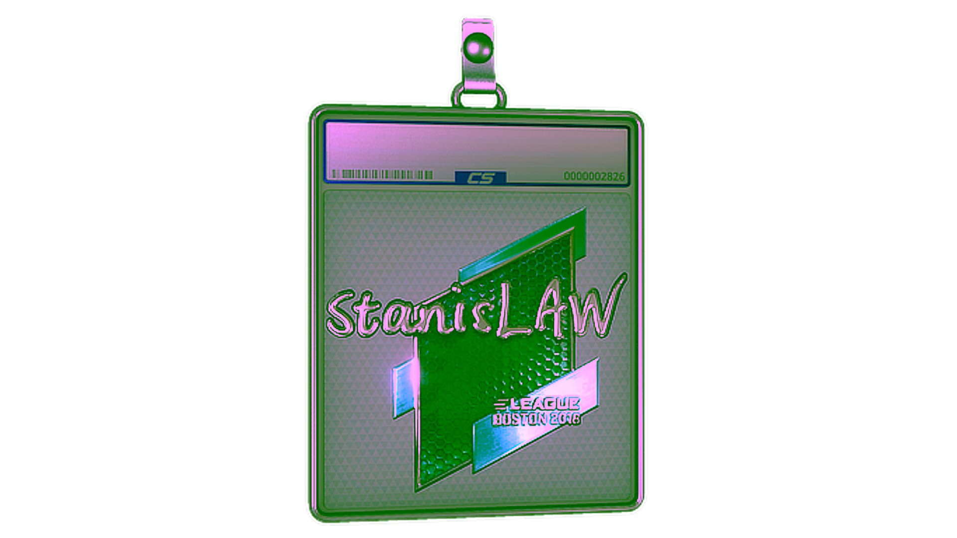 Display for Sticker Slab | stanislaw (Foil) | Boston 2018