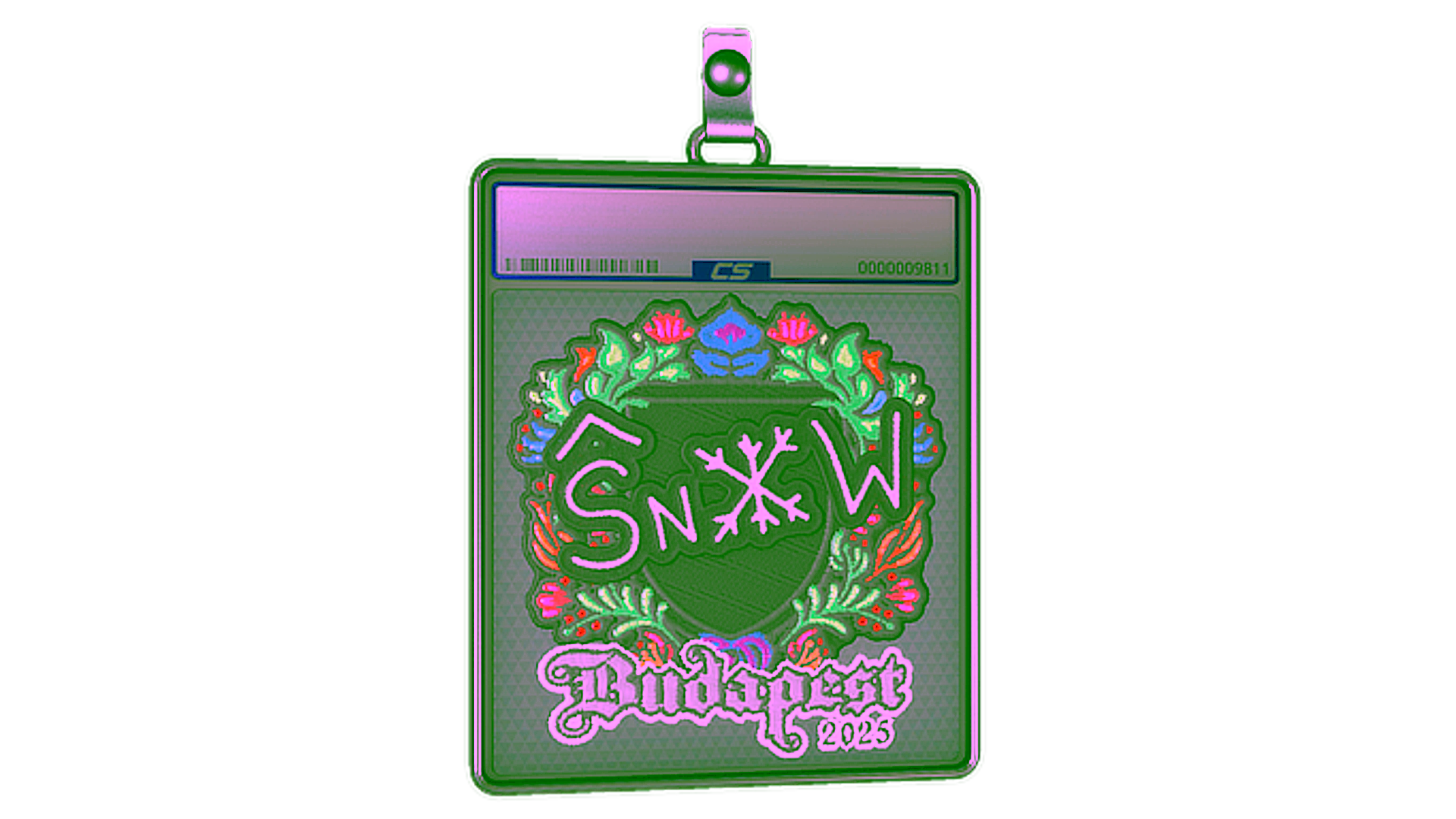 Display for Sticker Slab | snow (Embroidered) | Budapest 2025