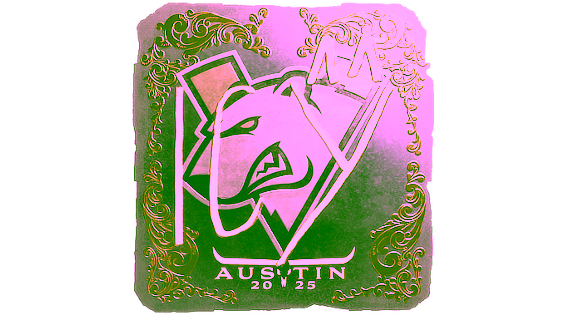 Display for Sticker | ICY (Gold) | Austin 2025