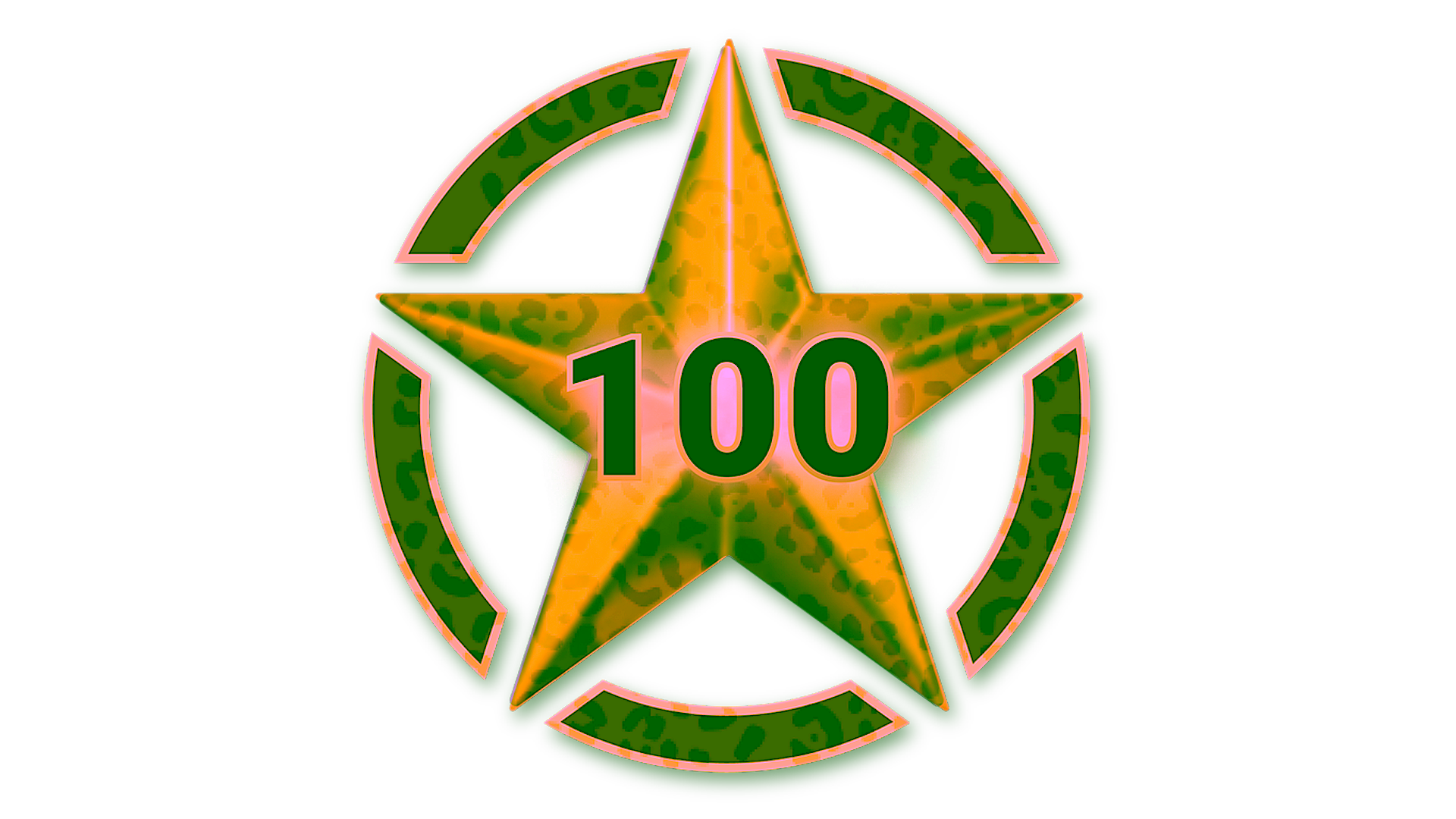 Display for 100 Stars for Operation Broken Fang