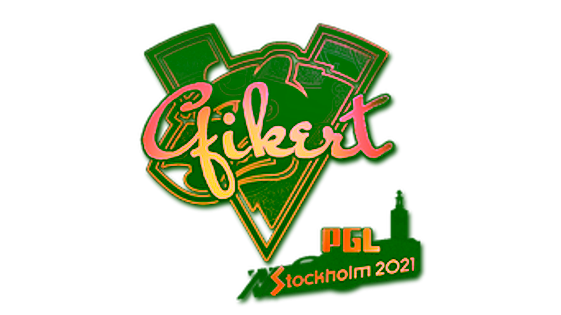 Display for Sticker | Qikert (Holo) | Stockholm 2021