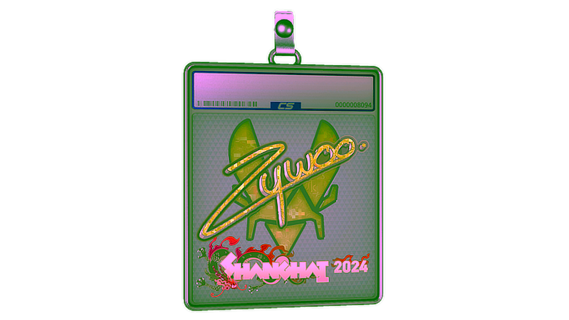 Visar för Sticker Slab | ZywOo (Glitter) | Shanghai 2024