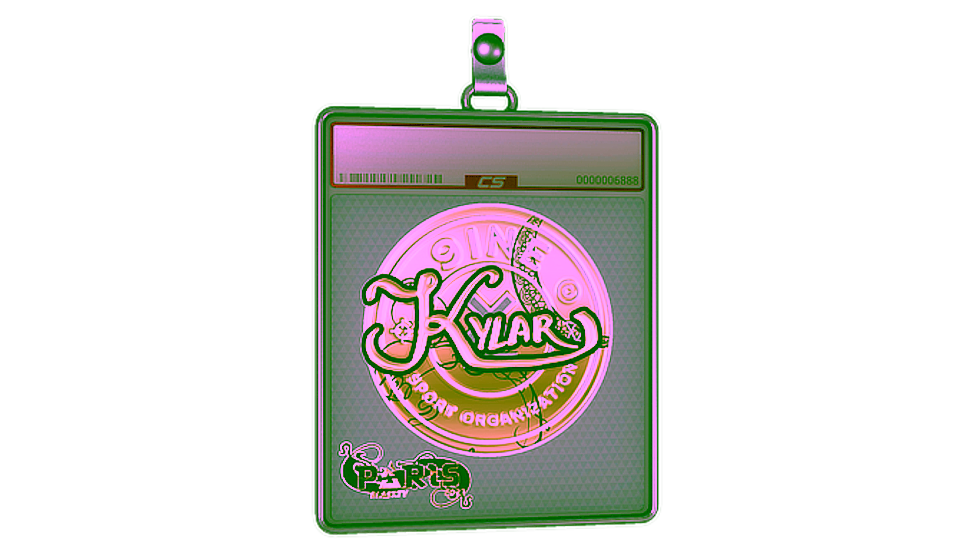 Display for Sticker Slab | Kylar (Gold) | Paris 2023