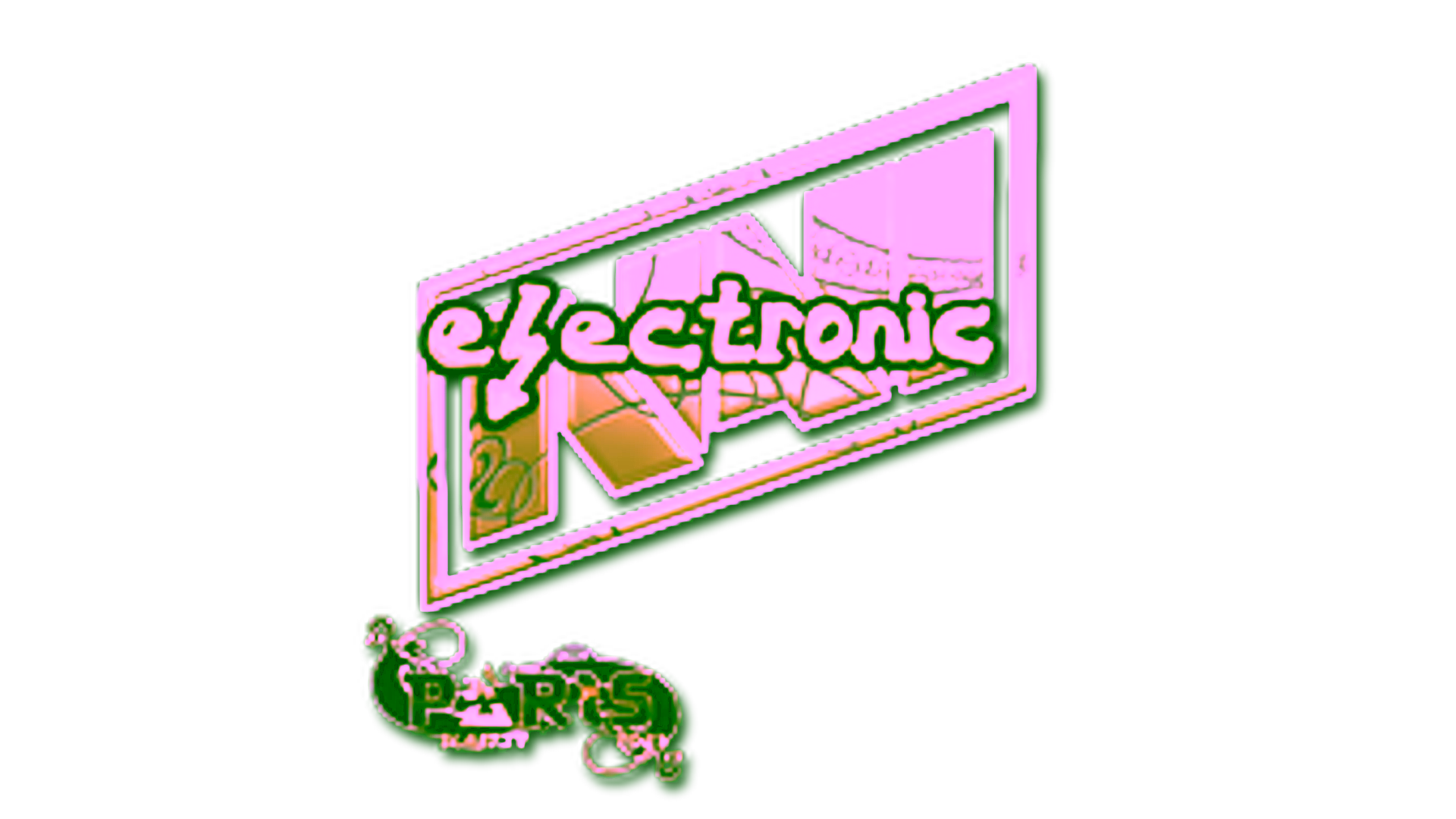 Display for Sticker | electronic (Gold) | Paris 2023